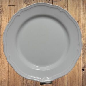 Ikea 21464 Sweden 1 White Scalloped Dinner Plate 11 1/4" Replacement